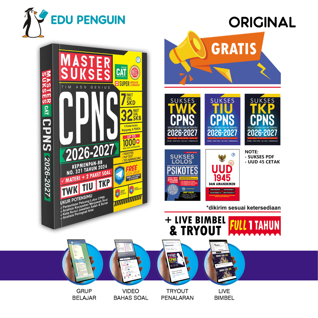 Jual Buku CPNS 2026 2027 Master Sukses CPNS 2026 2027 Soal SKD TWK TIU ...
