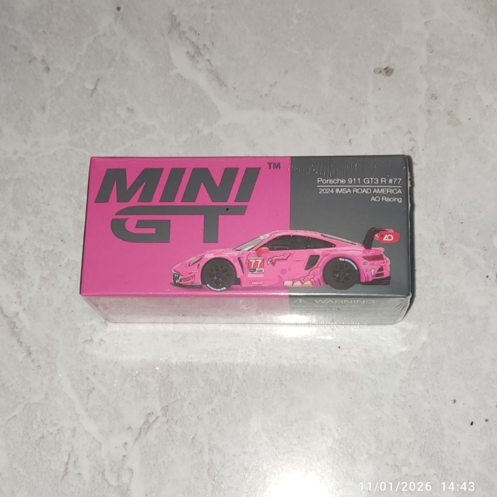 Jual Mini gt Porsche Roxy 911 GT3 R #77 Pink | Shopee Indonesia