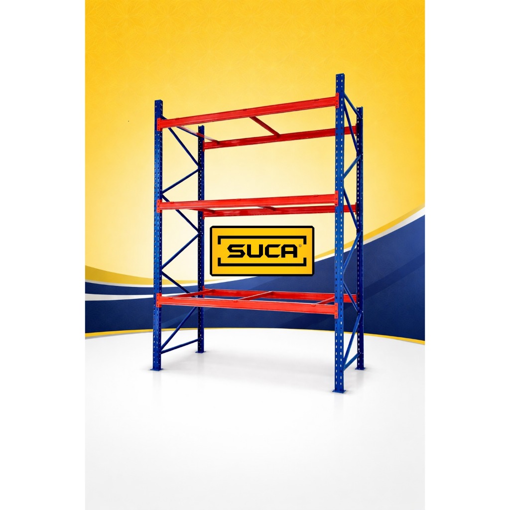 Jual SUCA PALLET RACKING 2 TON - RAK HEAVY DUTY 4 METER W.100 3 Level ...