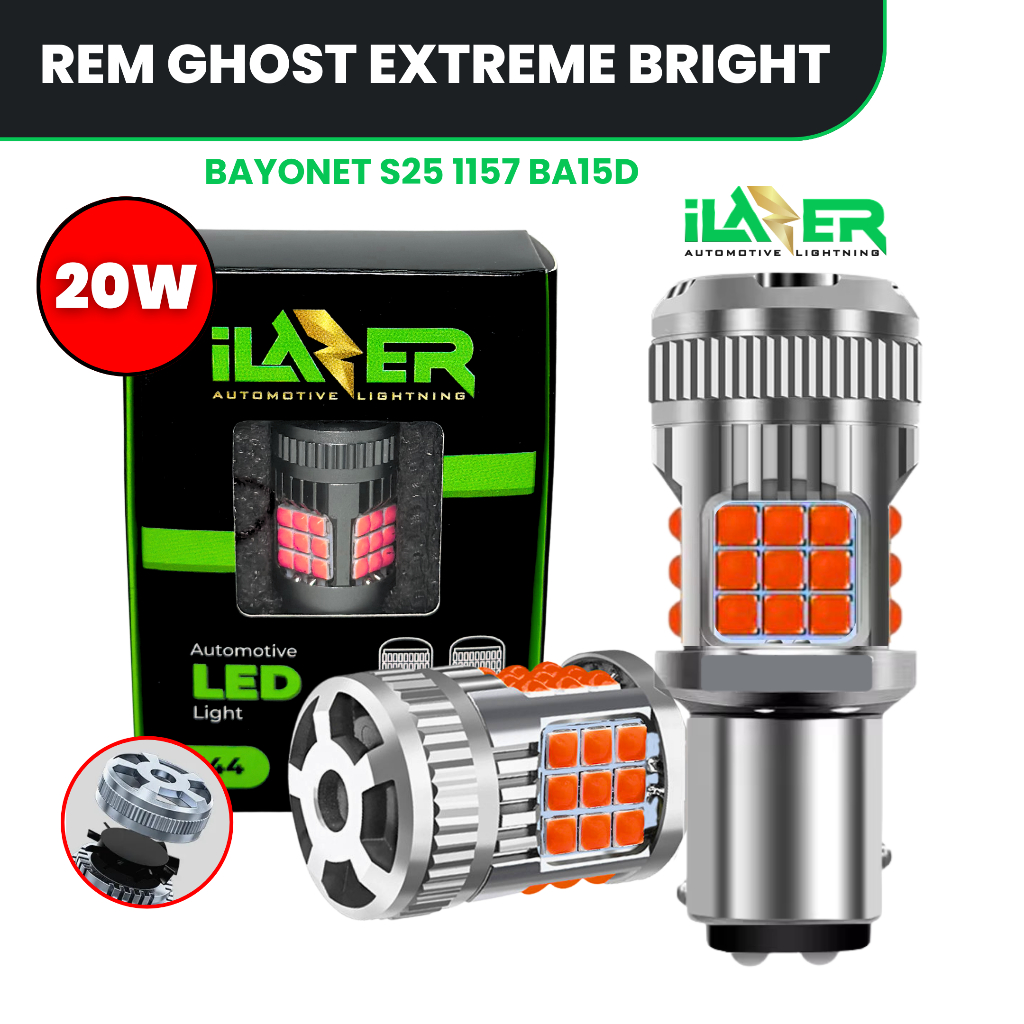 Jual ILAZER Lampu Rem LED Ghost Fan Extreme Bright - Bayonet 1157 ...