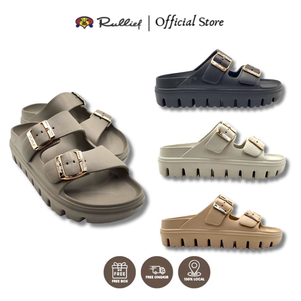 Jual Rullief - RORA Sandal Selop Casual Wanita / Sendal Flat Japit ...