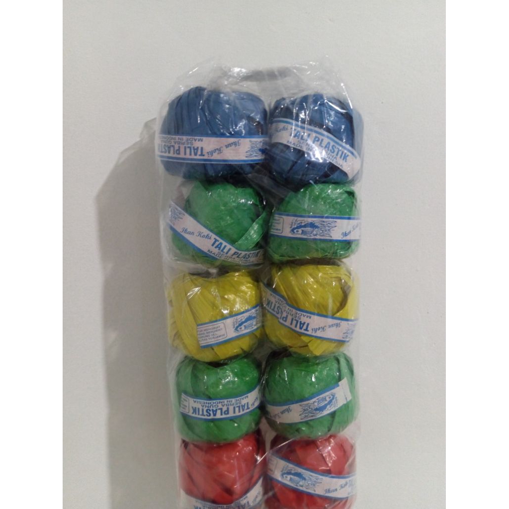 Jual tali rafia per pak 1 pak isi (10pcs) 3 pak isi (30pcs) 5 pak isi ...