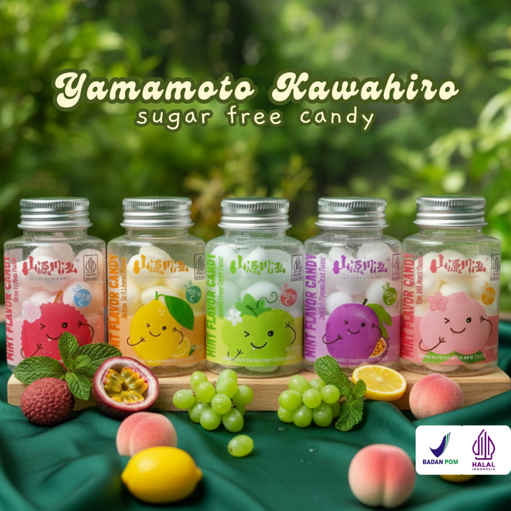 Jual PERMEN Mint Bebas Gula Botol Lucu 38g HALAL BPOM Vitamin C Sea ...