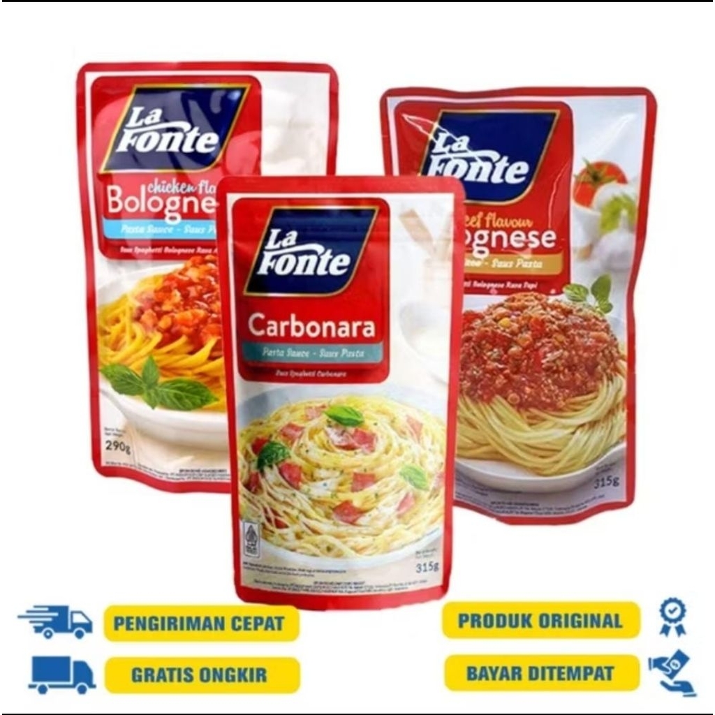 Jual Saus Pasta Bolognese La Fonte Rasa Sapi 315g - Siap Saji, Praktis ...