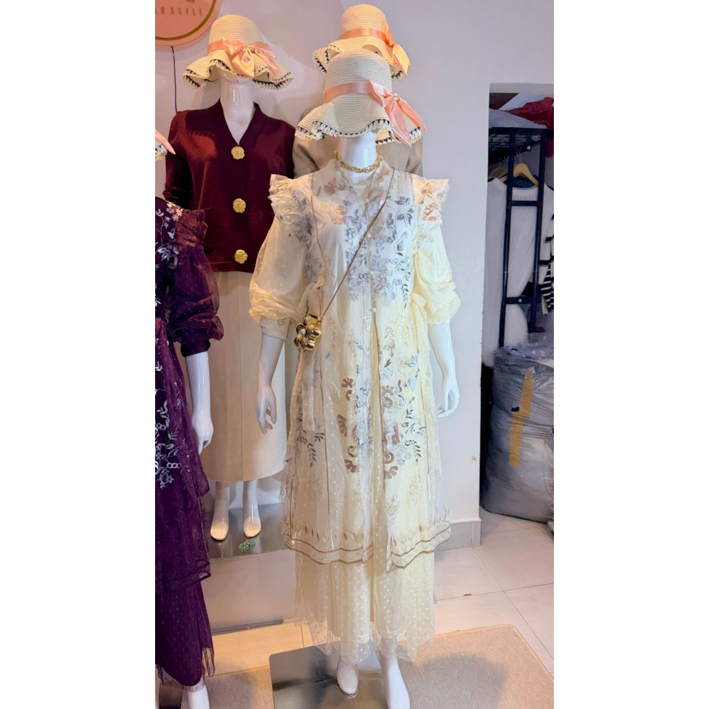 Jual HAZAFA set long Dress || RAYA SERIES || WR COLLECTION ID | Shopee ...