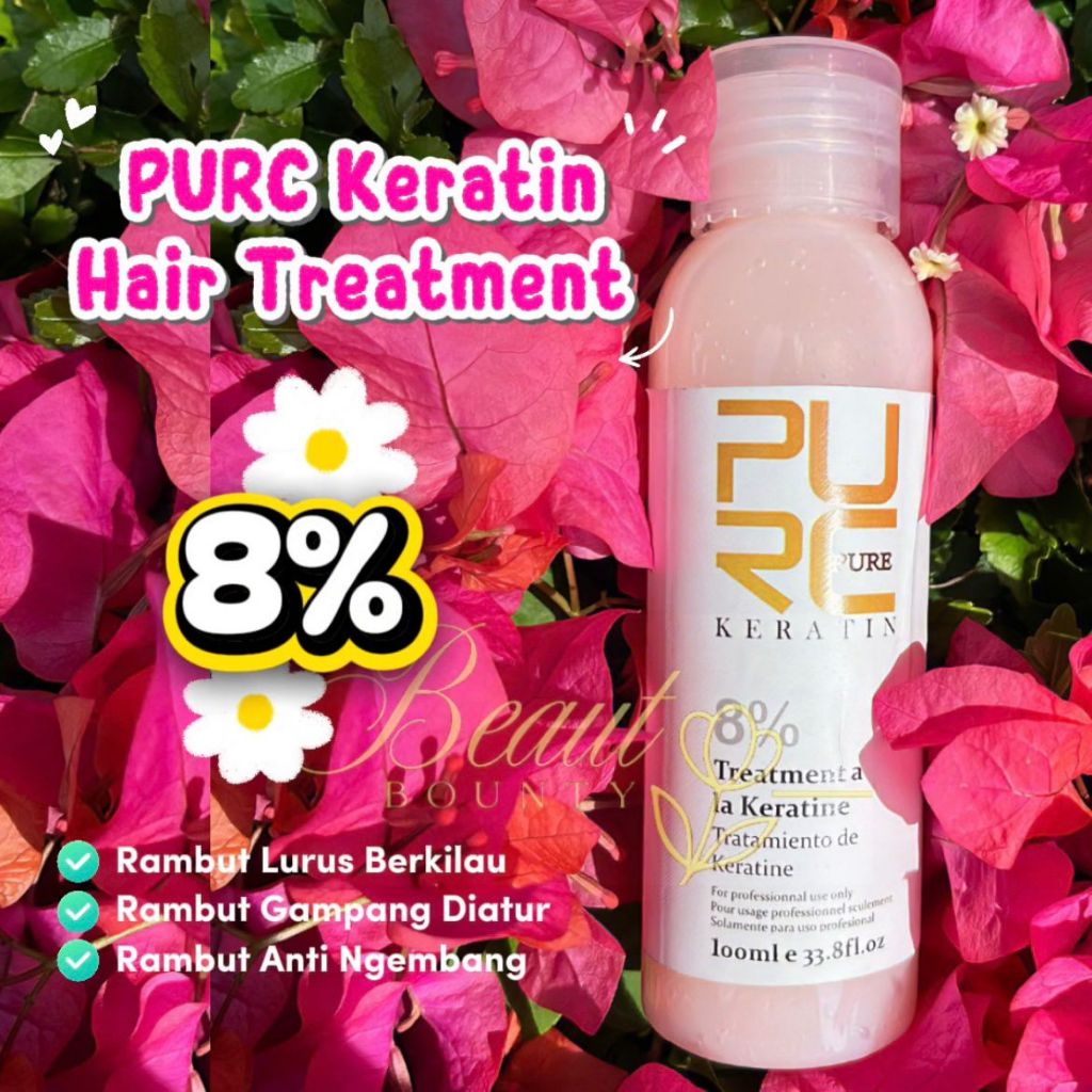 Jual Purc Keratin Treatment 8% Rambut Lurus 30ml-100ml | Shopee Indonesia