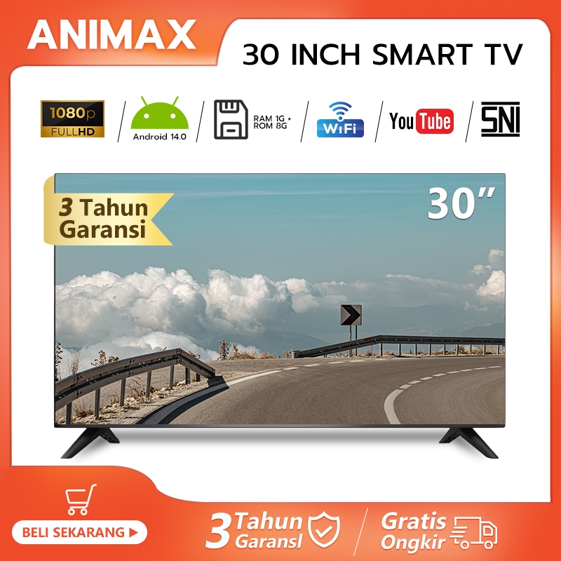 Jual Animax TV Digital Smart TV 32 inch 27 inch 30 inch Android TV- OS ...