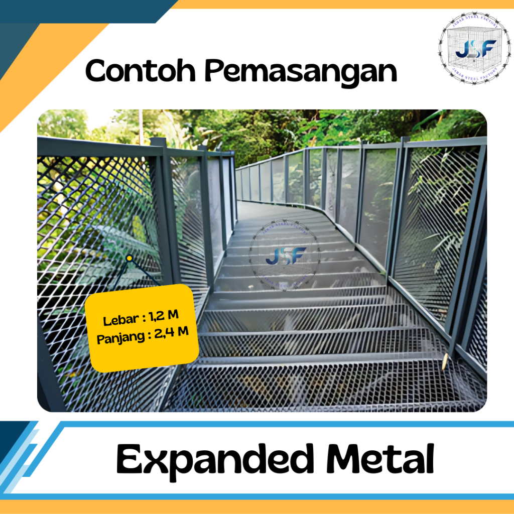 Jual Expanded Metal | Tinggi 120cm Panjang 240cm | Tebal 0,7mm - 3mm ...
