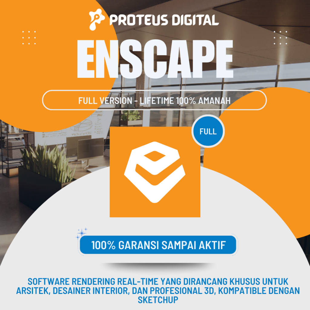 Jual Enscape 2026 4.14.0 / 3.5.6 + Assets Library Offline Permanen ...
