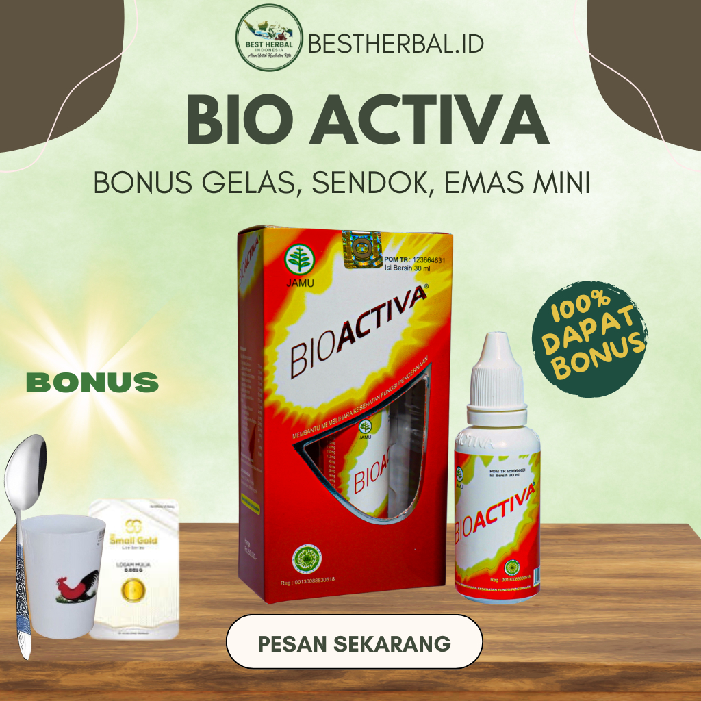 Jual BIOACTIVA Herbal Tetes [BONUS SPESIAL]- Obat Pencernaan, Asam ...