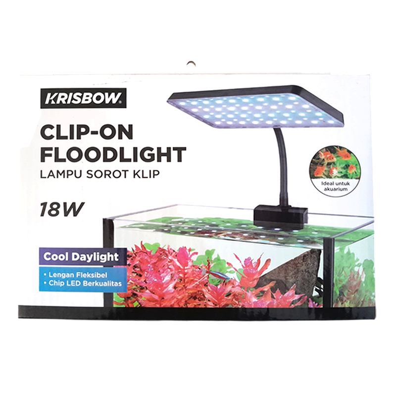 Jual Krisbow 18watt Rgb L19 Clip On LED Floodlight Aquarium Spot Light ...