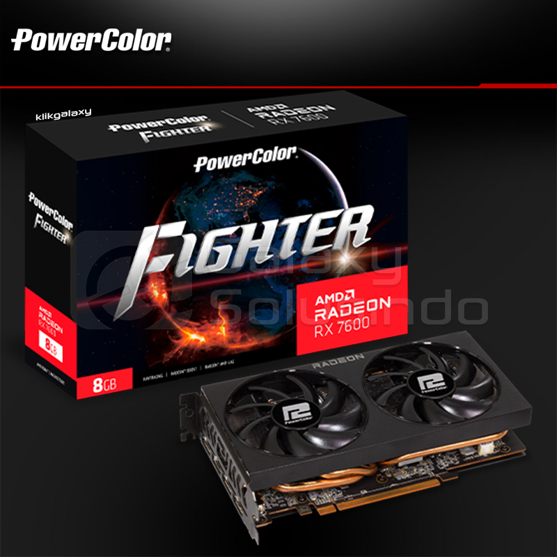 Jual POWERCOLOR Radeon RX 7600 FIGHTER 8GB GDDR6 - VGA RX7600 DDR6 ...