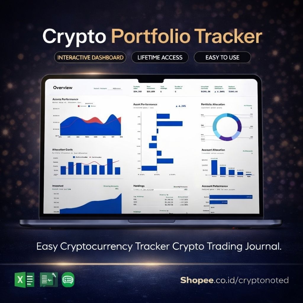 Jual PROMO!! [T086] Crypto Portfolio Tracker Template Google Sheet ...