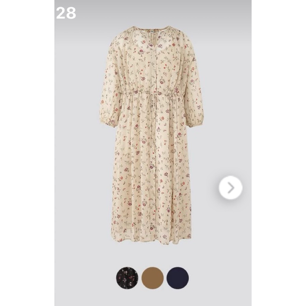uniqlo joy of print chiffon dress uniqlo chiffon dress