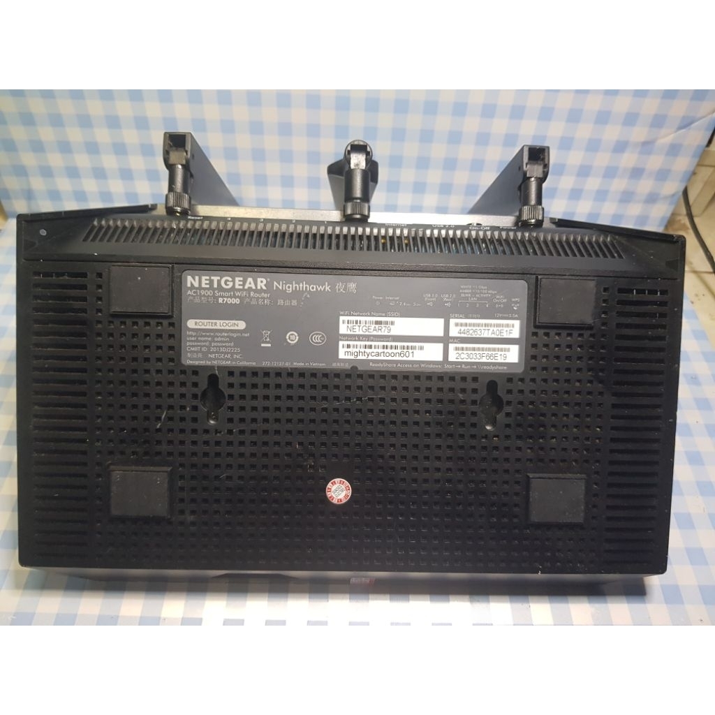 Jual ROUTER NETGEAR R7000 DUAL BAND GIGABIT TESS NORMAL UNIT ONLY ...