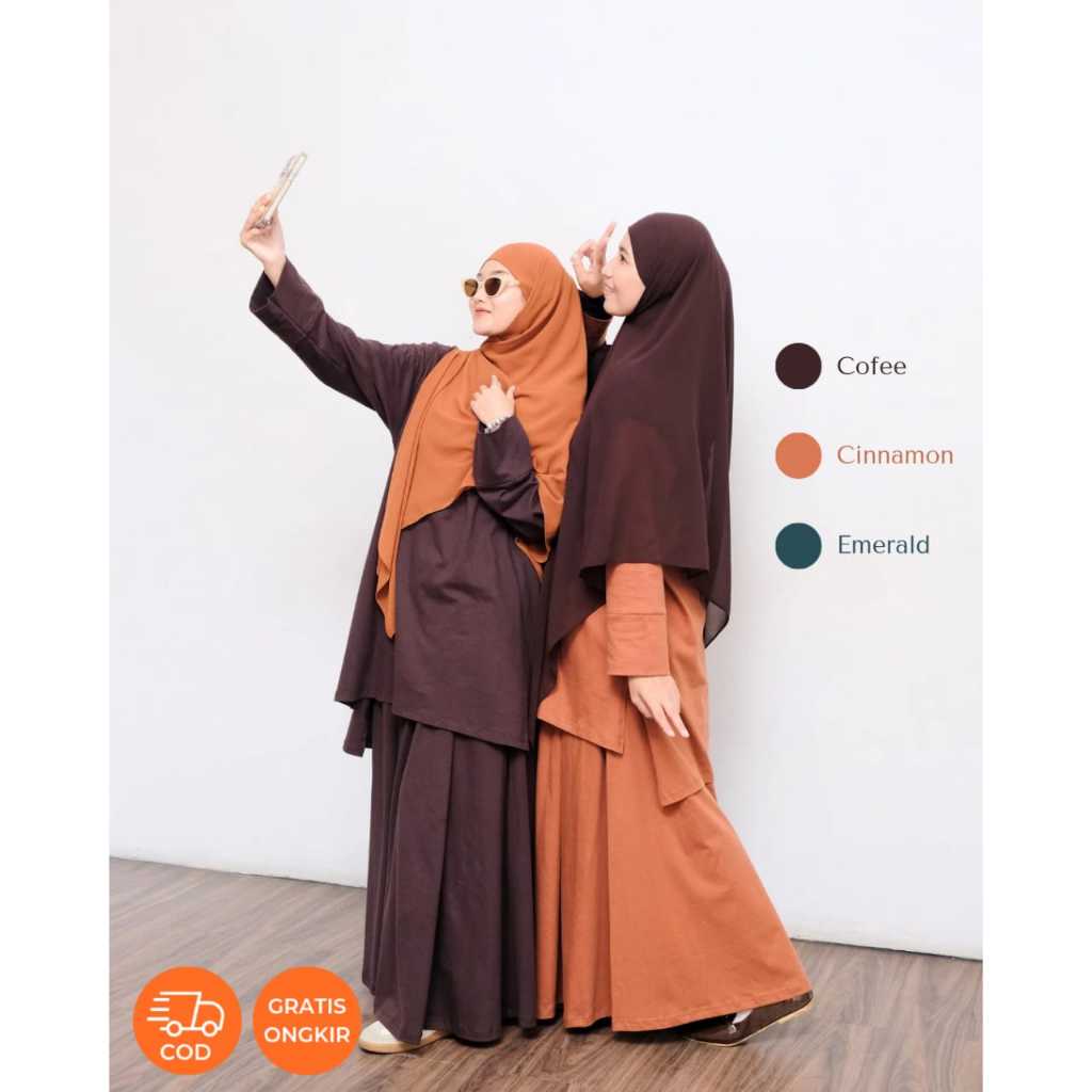 Jual SYALNA - Set Muslimah Syar'i Tunik Set Rok Lebaran Raya Series ...