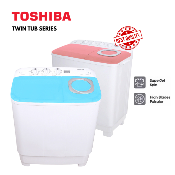 Jual MESIN CUCI TOSHIBA 2 TABUNG VH-H85MN TWIN TUB MURAH 85MN