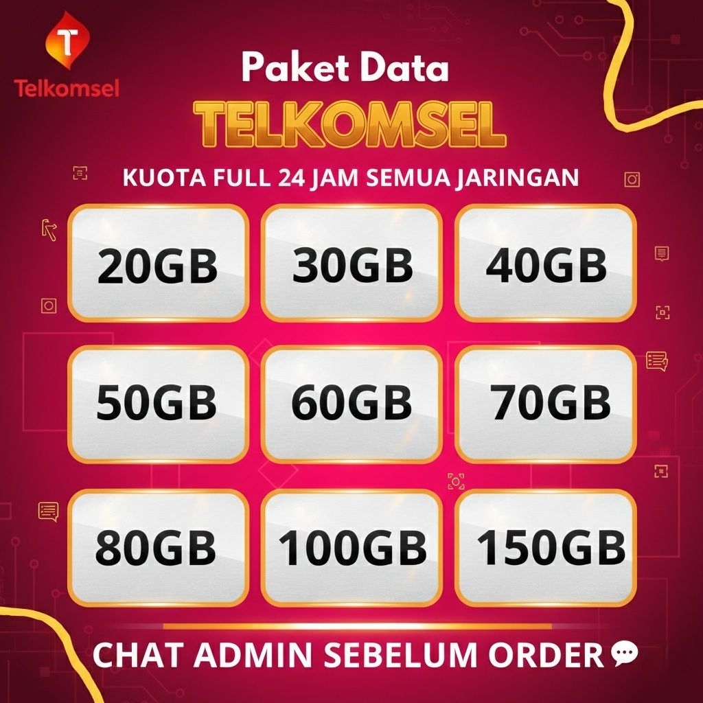 Jual [PROMO]PAKET DATA TELKOMSEL | KUOTA DATA TELKOMSEL 24 JAM ALL ...