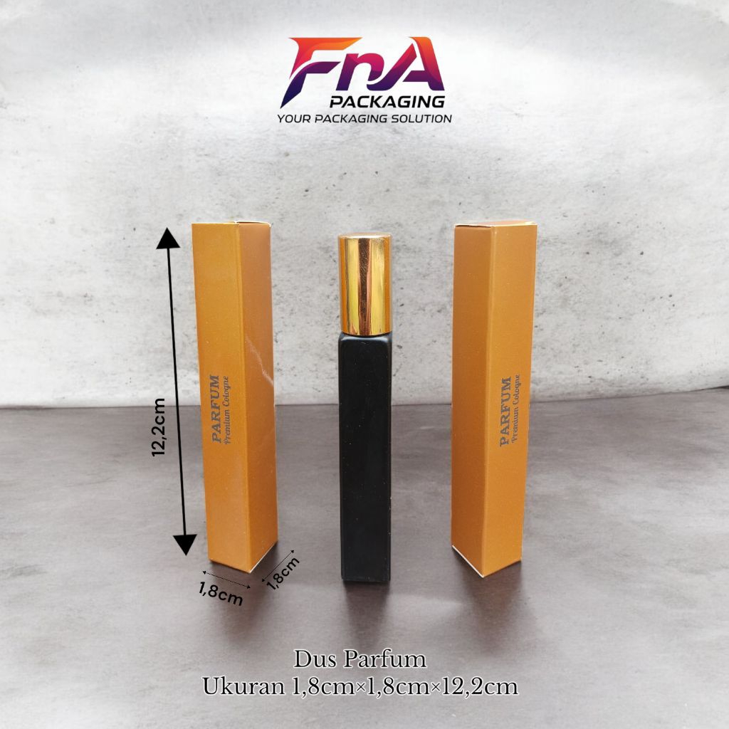 Jual Box parfum (ukuran1,8cm×1,8cm×12,2cm) ,varian warna gold dan hitam ...