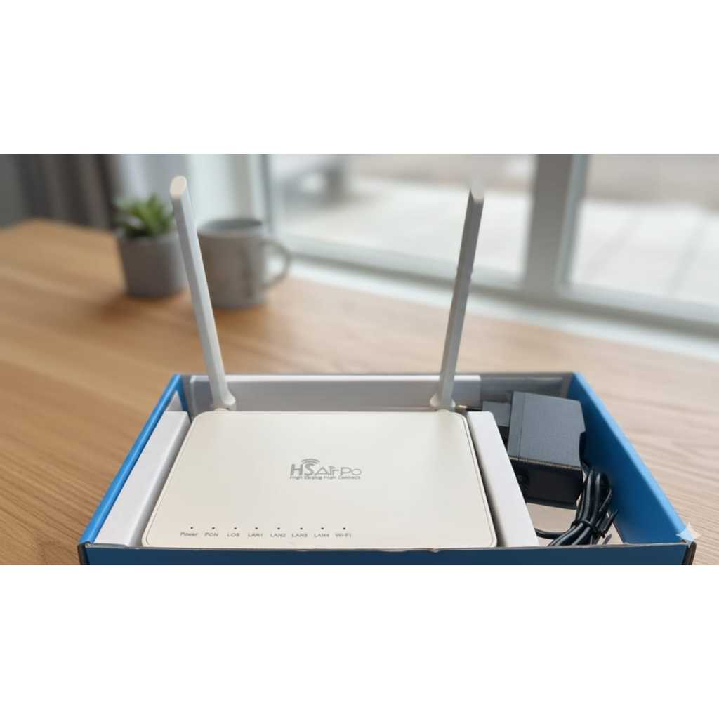 Jual HSairpo XPW300 Modem XPON ONU 300Mbps Wireless N Gigabit Router ...