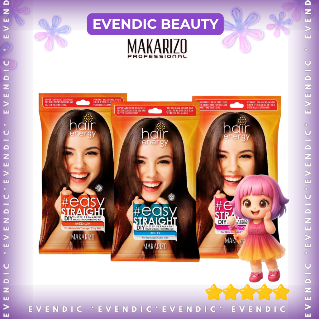 Jual READY MAKARIZO EASY STRAIGHT HAIR KIT 80MLX2 | BPOM | ORIGINAL ...