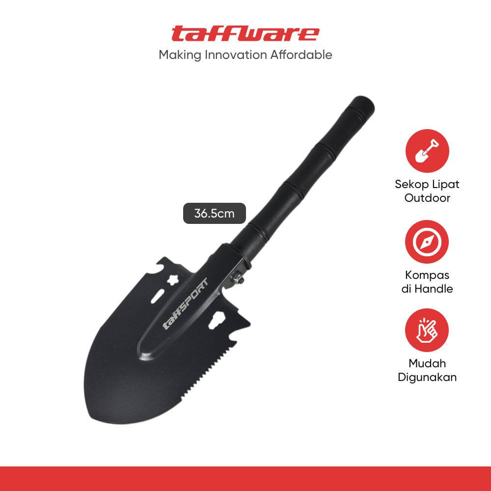 TaffSPORT Sekop Lipat Camping Portable Survival Engineer Shovel 36.5cm - TM-365