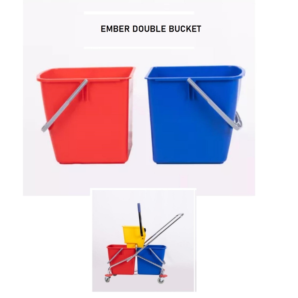 Jual Ember double bucket Merah/Biru Gagang Plastik | Shopee Indonesia