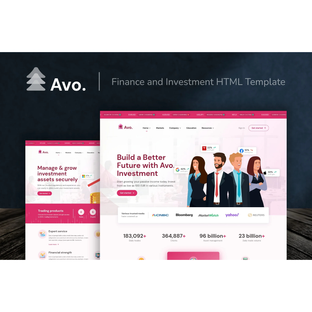 Template Website HTML5 Profesional untuk Finance & Corporate