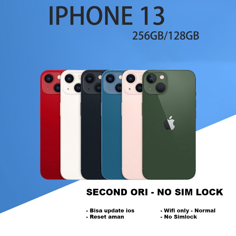 Jual IP13 / 128GB / 256GB /NORMAL iP SECOND FULSET MULUS LIKE NEW 100% ...