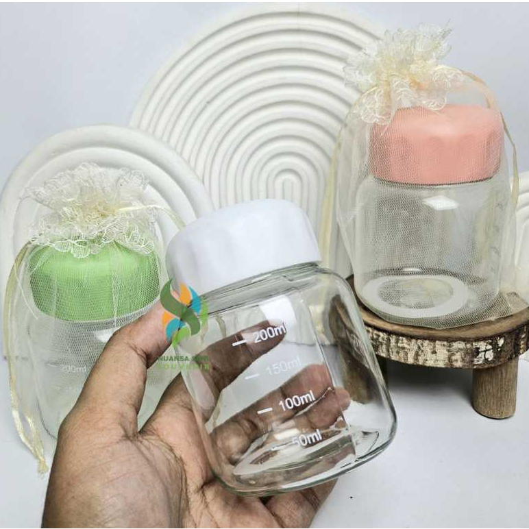 Jual Souvenir Botol Minum Jus Kaca 300ml Botol Minum Air Mini Anti ...