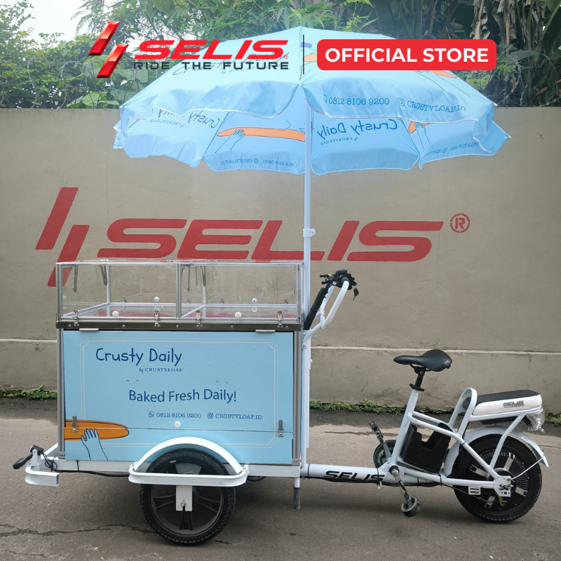 Jual SELIS - Gerobak Listrik Pujasera Roti Keliling / Gerobak Roti ...