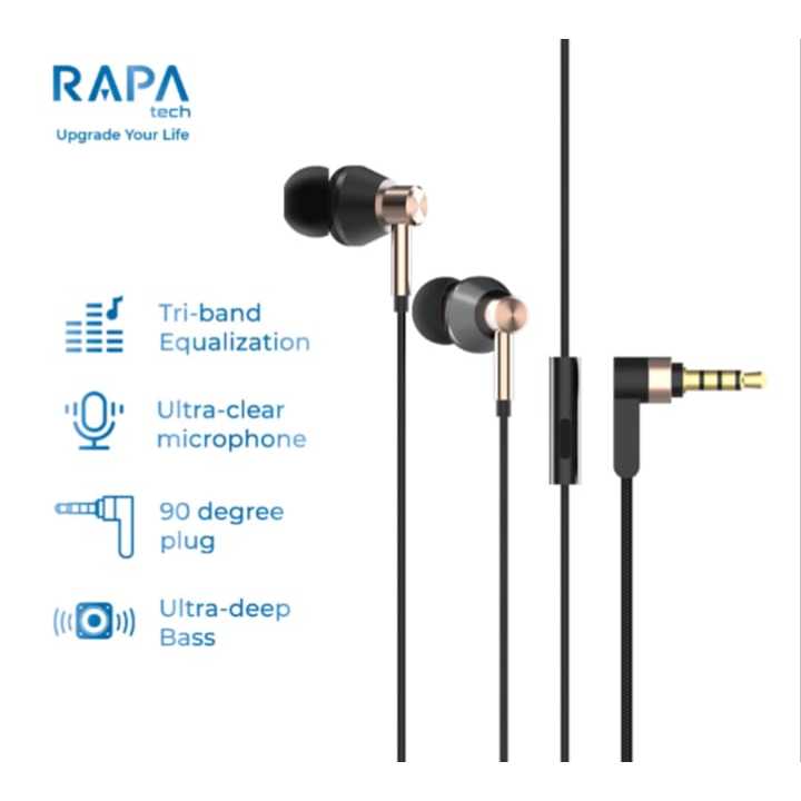 Jual RAPA TECH AW1010 SOUND I Earphone Wired Tri-band Equalization Mic ...