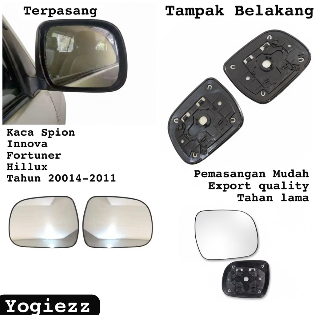 Jual kaca spion innova fortuner alphard hilux 2004 2005 2006 2007 2008 ...