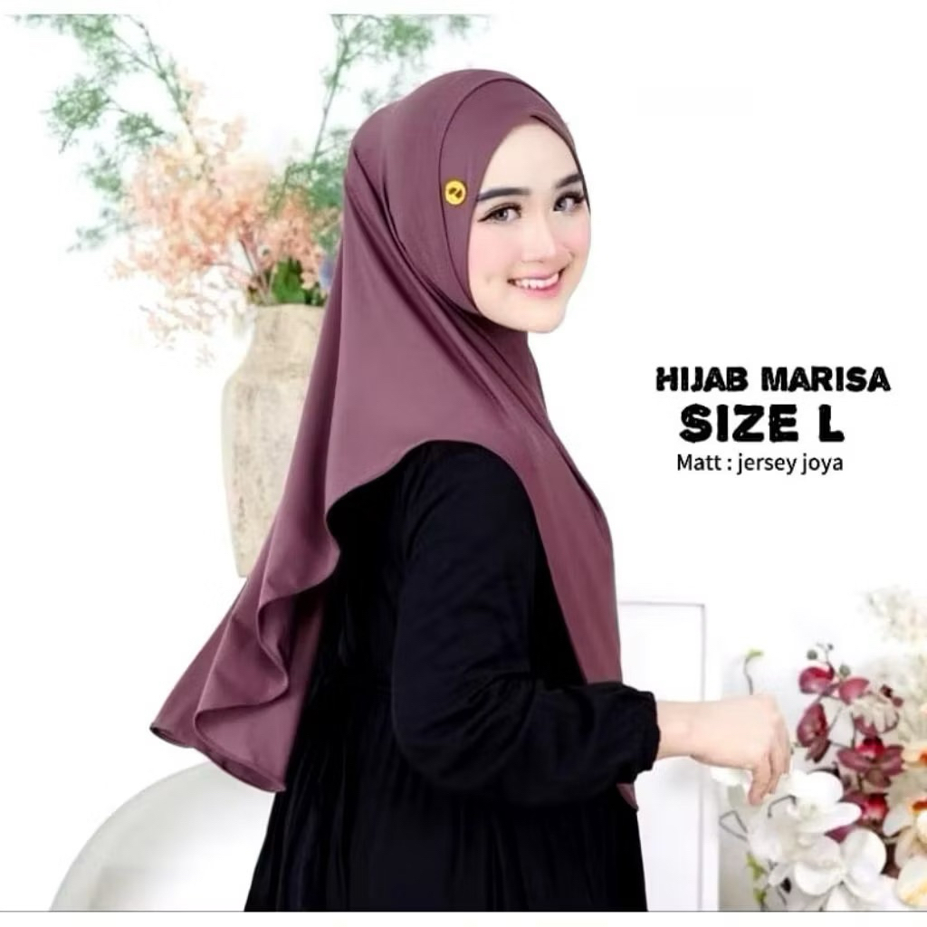 TERBARU!!!!! jilbab instan Marisa non pet size M  dan L melayu soft pet /bergo soft pet melayu jersey premium tebal