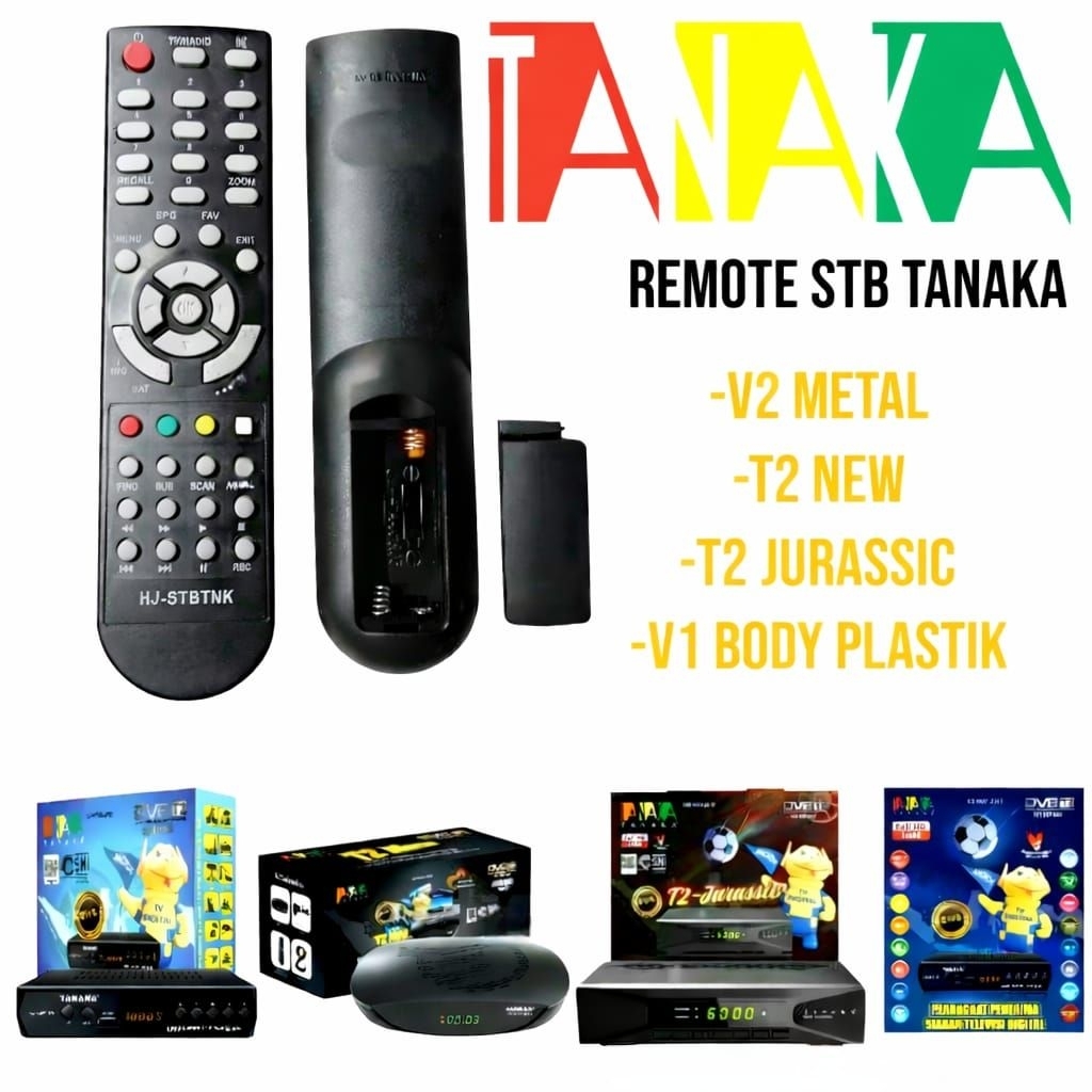 Jual REMOTE RECEIVER STB SET TOP BOX TANAKA T2 NEW BODY BESI PLASTIK ...