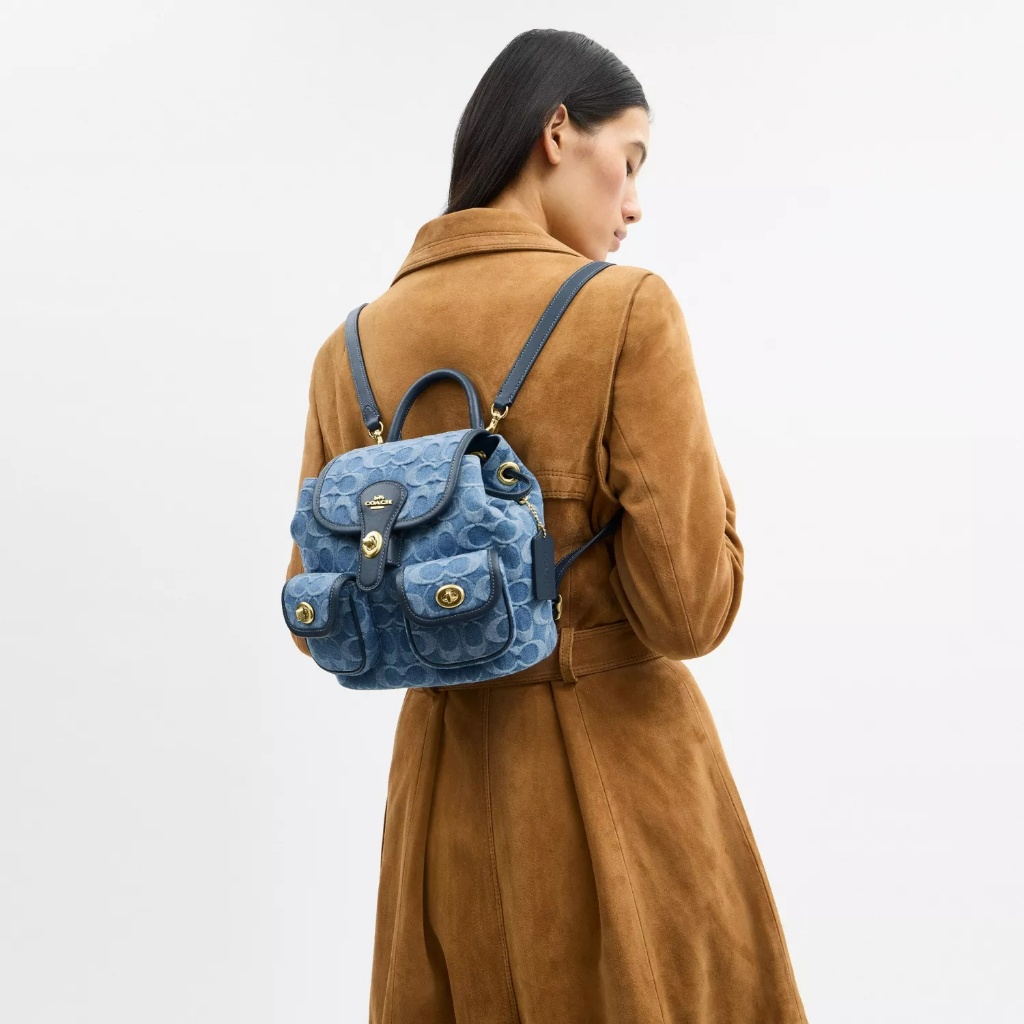 Jual Coach Hadley Backpack In Denim Signature - Tas Ransel  display picture 1