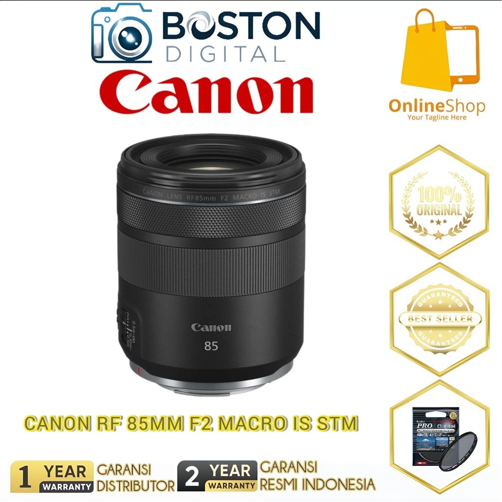 Jual LENSA CANON RF 85MM F2 MACRO IS STM / CANON RF 85MM F2 MACRO IS ...