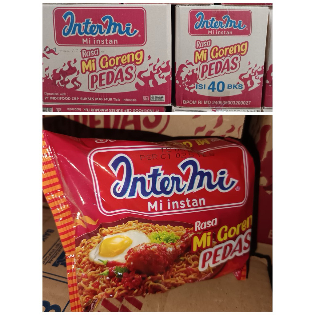 Jual Intermi Pedas Mie Instan Intermi Pedas 1karton (isi 40pc) | Shopee ...