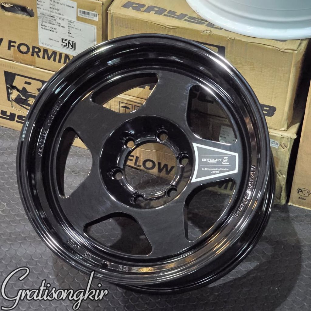 Jual velg bradley takumi r18 pcd 6x139,7 lebar 9 velg mobil ring 18 ...