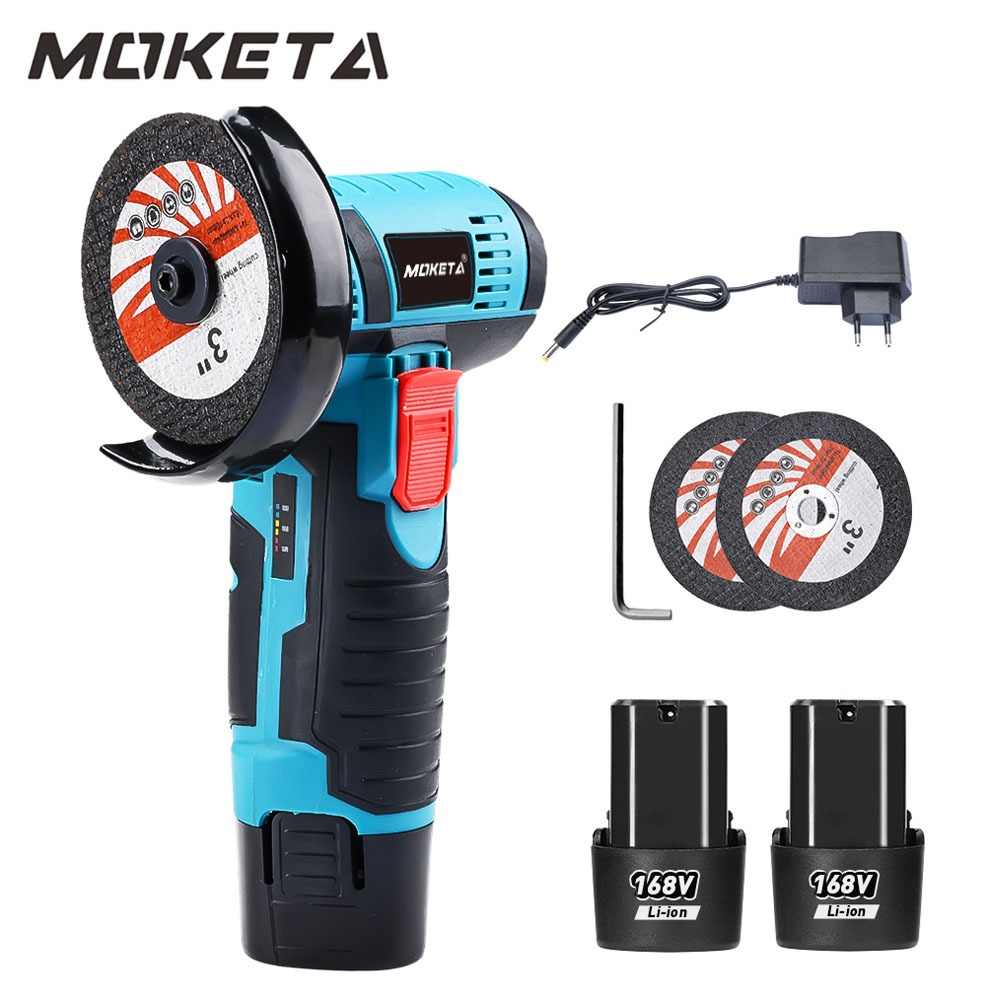 Jual MOKETA Portable Angel Grinder Cordless 3 inci Mesin Gerinda Tangan ...