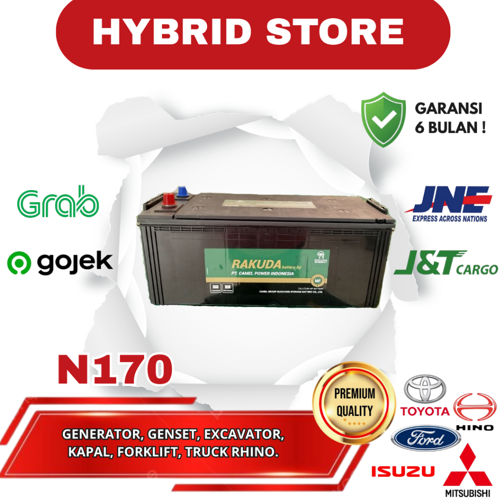 Jual AKI KERING RAKUDA N170 - JENIS ALAT BERAT KAPAL, GENSET, GENERATOR ...