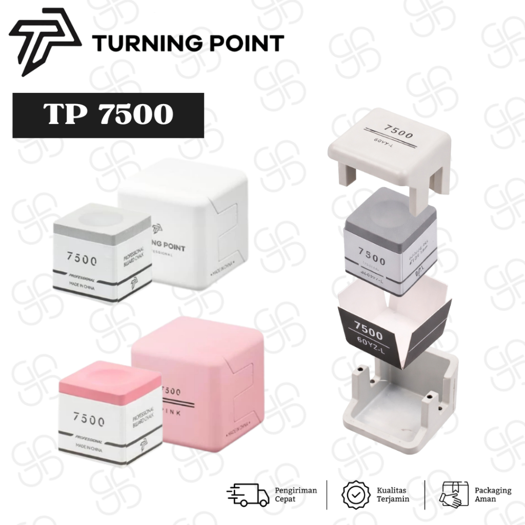 Jual TP 7500 Turning Point Chalk Pink Grey Kapur | Chalk Billiard ...