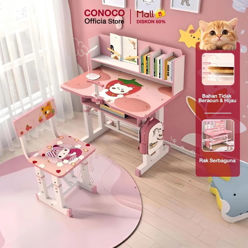 Review Meja Belajar Anak CONOCO: Solusi Belajar Nyaman, Kokoh & Ergonomis