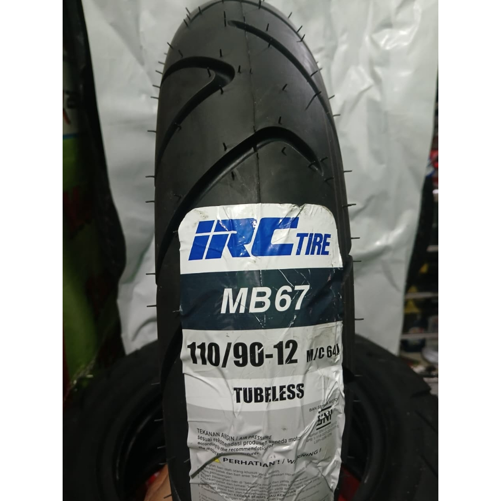 Jual IRC MB67 Ban Luar Motor Ring 12 110/90 Tubeless Belakang Scoopy ...