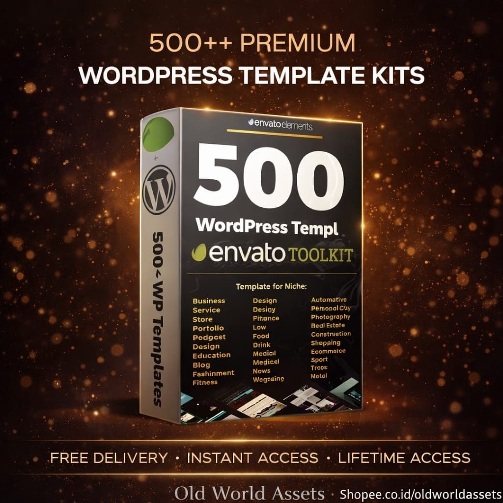 [T8079] 500+ Premium Template Kits - Templates Siap Pakai untuk Membuat Website atau Landing Page