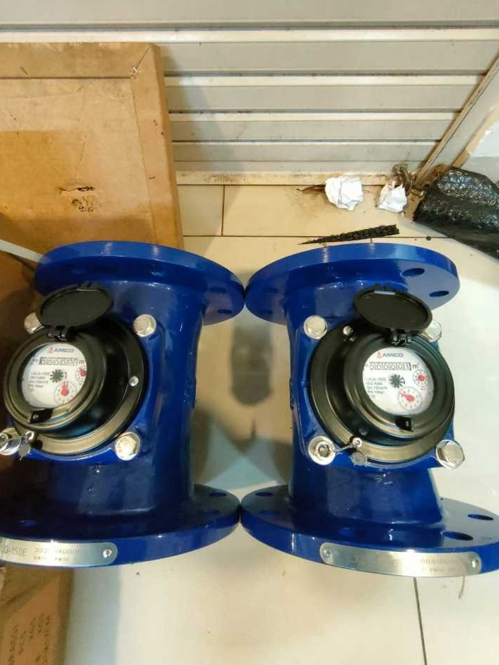 Jual Water Meter 6 Inch Flange PN16 AMICO LXLG-150E / Meteran Air AMICO ...