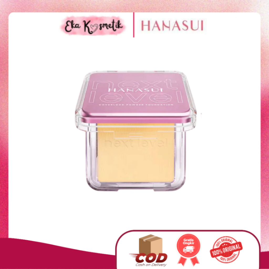 Jual HANASUI Next Level Coverlock Powder Foundation Bedak Padat All ...
