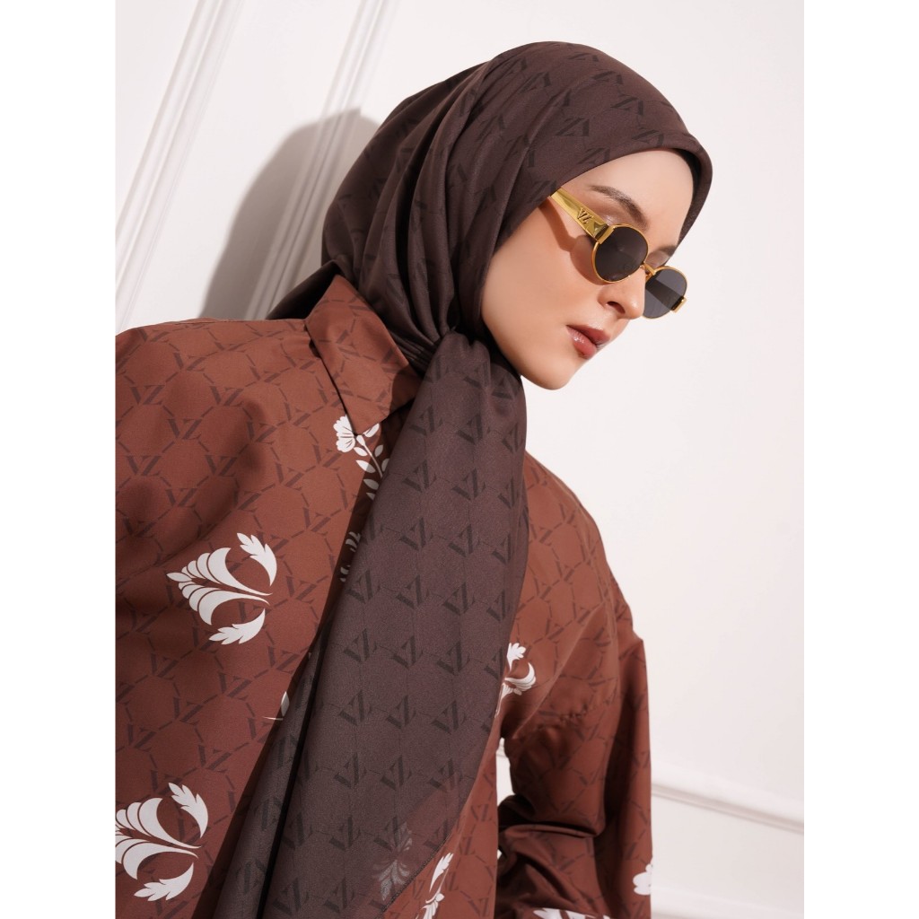 Vivizubedi Monogram Voal Scarf 120x120 Cm