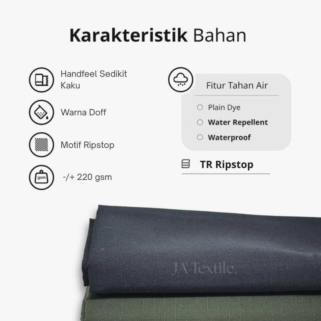 Jual KAIN TR RIPSTOP BAHAN CELANA CARGO ROMPI | Shopee Indonesia