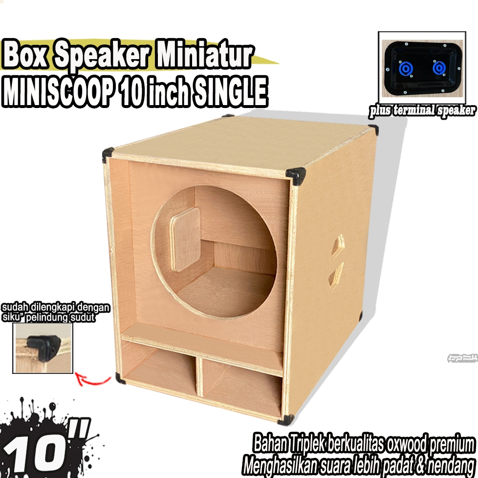 Jual Box Speaker Miniatur Miniscoop 10 INCH | Shopee Indonesia